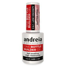 ANDREIA PROFESSIONAL - One Bottle Builder Gel Glitter Pink